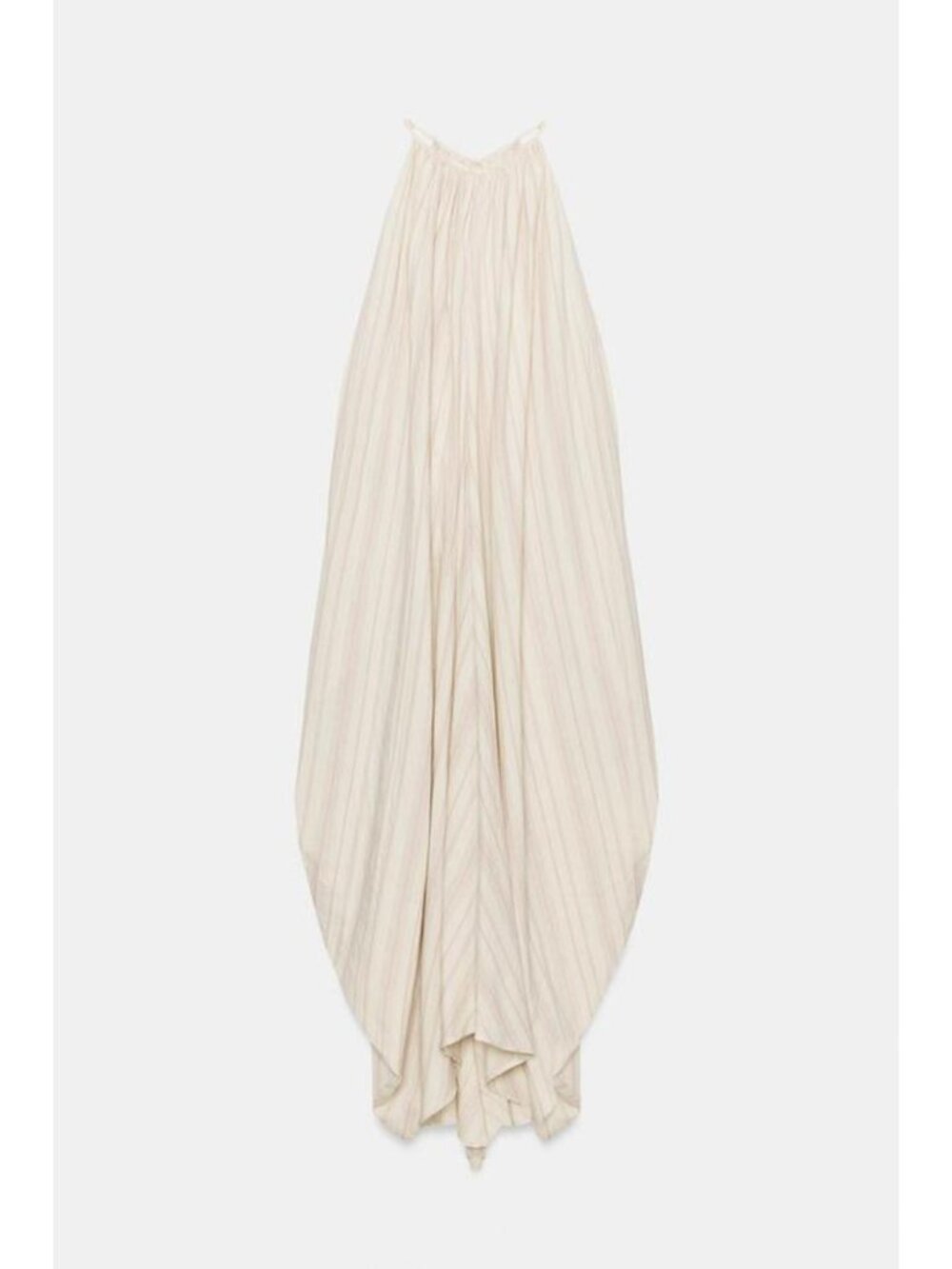 ZARA HALTER DRESS WITH LINEN ZW COLLECTION - Picture 1 of 5